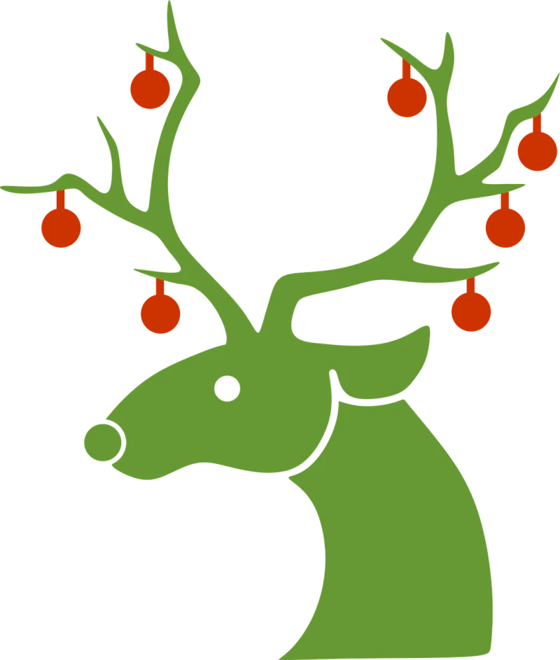 Reindeer Christmas Winter Stickdatei – Weihnachten