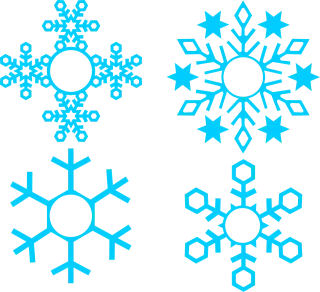 Snowflakes Snow Winter Stickdatei