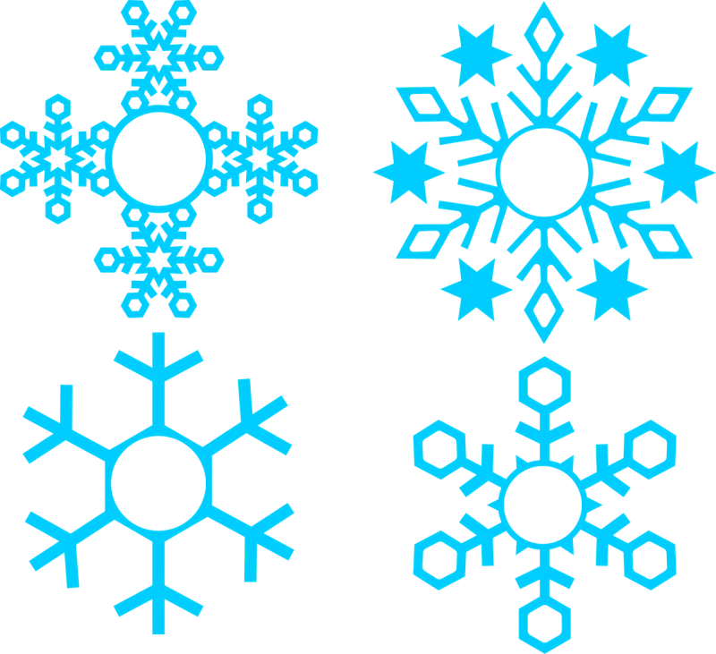 Snowflakes Snow Winter Stickdatei – Weihnachten