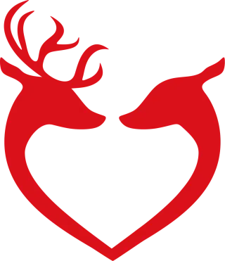Reindeer Love Christmas Stickdatei