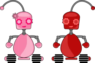 Robot couple Robot Couple Stickdatei