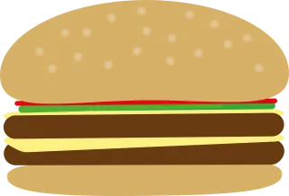 Cheesburger Burger Bun Stickdatei