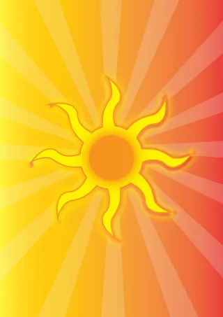 Sun vector Travel background Holiday Stickdatei