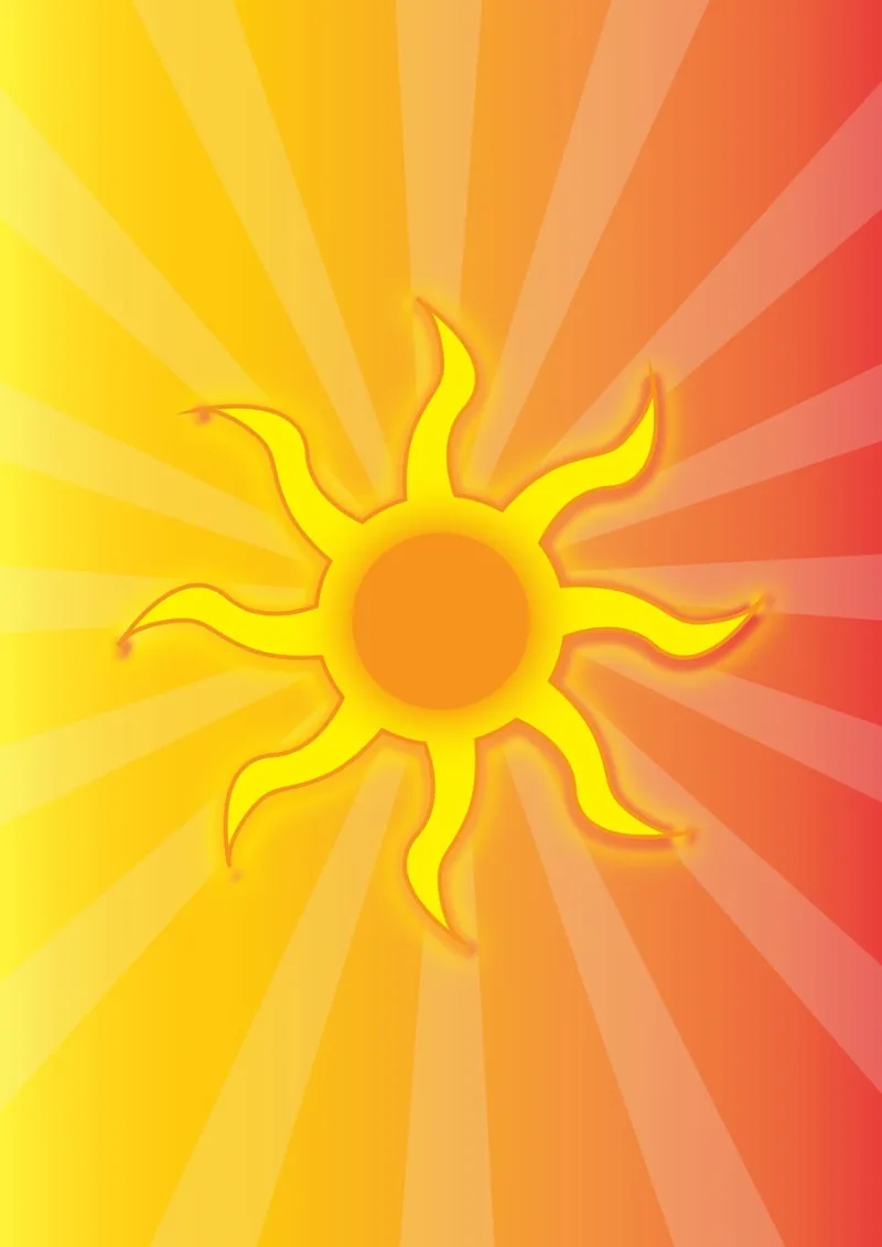 Sun vector Travel background Holiday Stickdatei – Natur