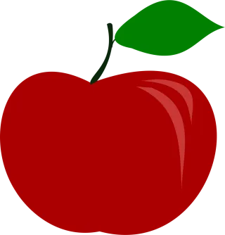 Apple Fruit Food Stickdatei