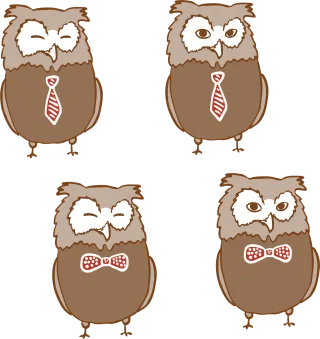 Owl Bird Nature Stickdatei