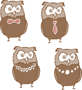 Owl Nature Bird Stickdatei – Tiere