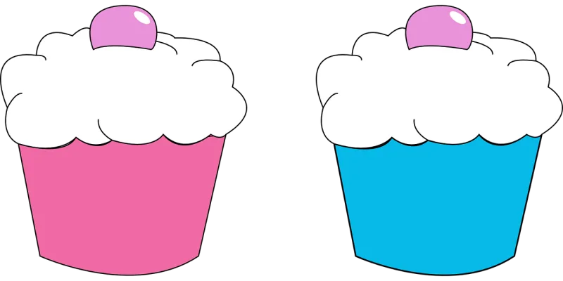 Cupcake Children Little girls Stickdatei – Kinder