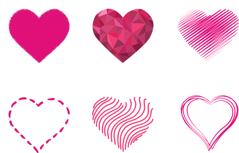 Heart Outlined Prism Stickdatei – Herzen & Liebe