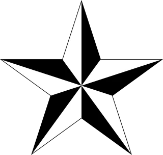 Nautical star Star The shade Stickdatei