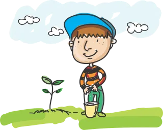 Man Boys Tree and child Stickdatei