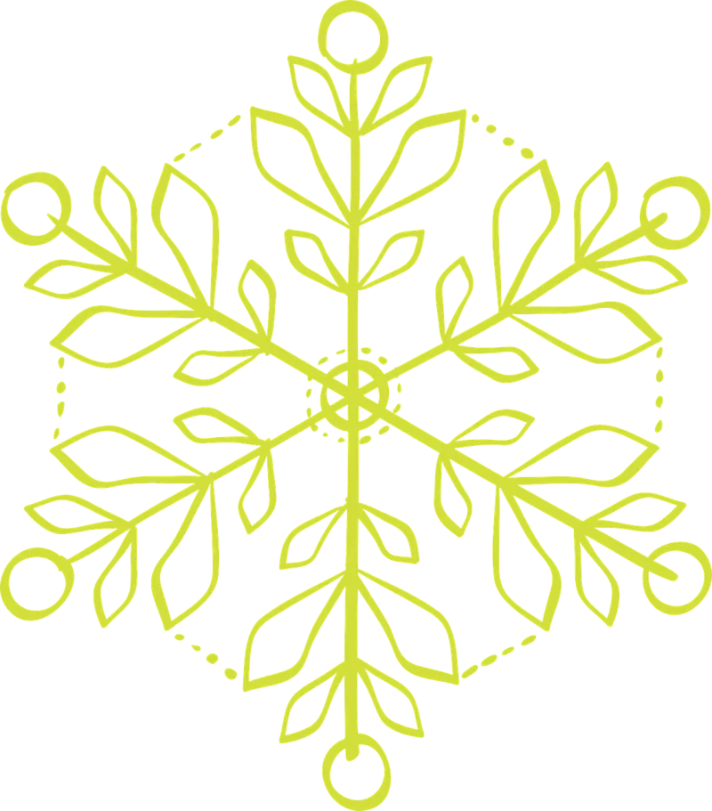 Snowflake Winter Nature Stickdatei – Weihnachten