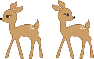 Deer Application Bambi Stickdatei