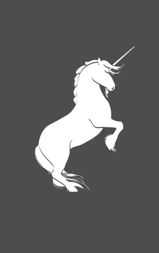 Unicorn Silhouette Rearing Stickdatei