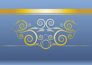 Ornament Kringel Gold Stickdatei