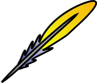 Feather Quill Writing Stickdatei