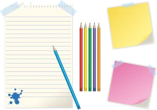 Note Adhesive note Blue Stickdatei