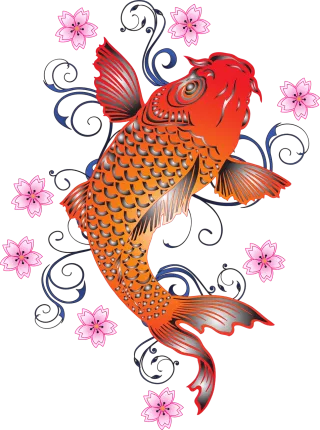 Koi Carp Nature Stickdatei