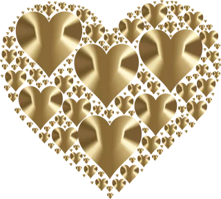 Heart Hearts 3 Love Stickdatei