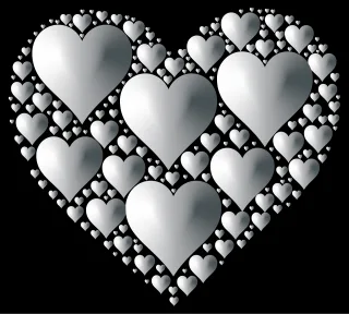Heart Hearts 3 Love Stickdatei