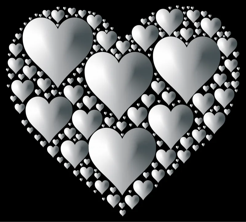 Heart Hearts 3 Love Stickdatei – Herzen & Liebe