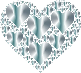 Heart Hearts 3 Love Stickdatei