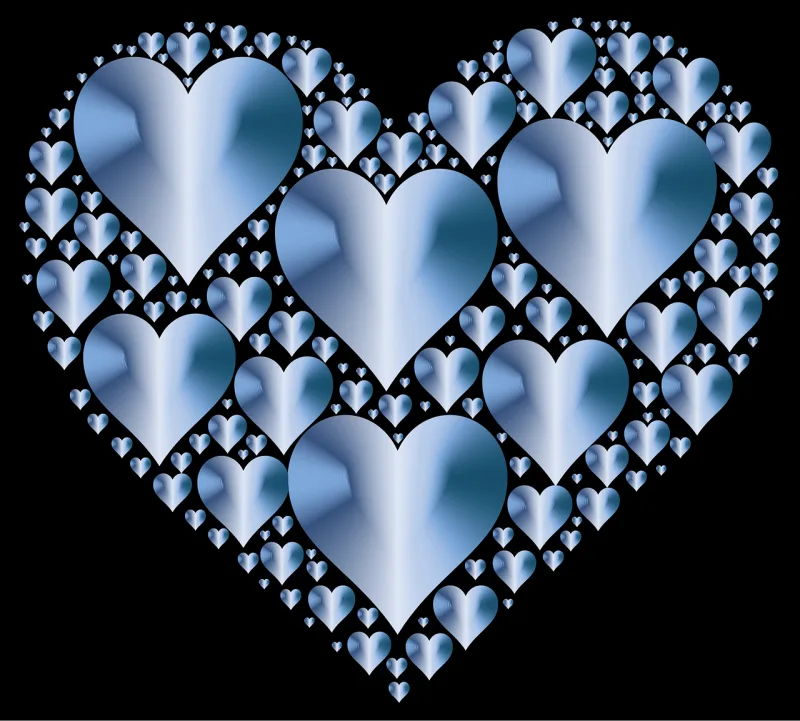 Heart Hearts 3 Love Stickdatei – Herzen & Liebe