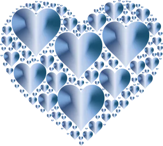 Heart Hearts 3 Love Stickdatei