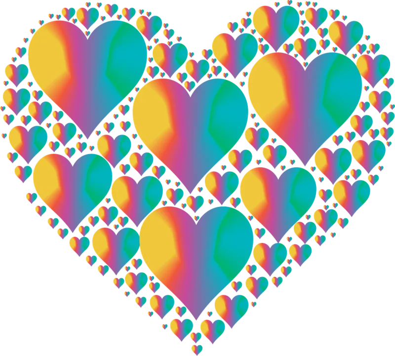 Heart Hearts 3 Love Stickdatei – Herzen & Liebe