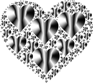 Heart Hearts 3 Love Stickdatei