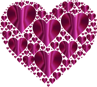 Heart Hearts 3 Love Stickdatei