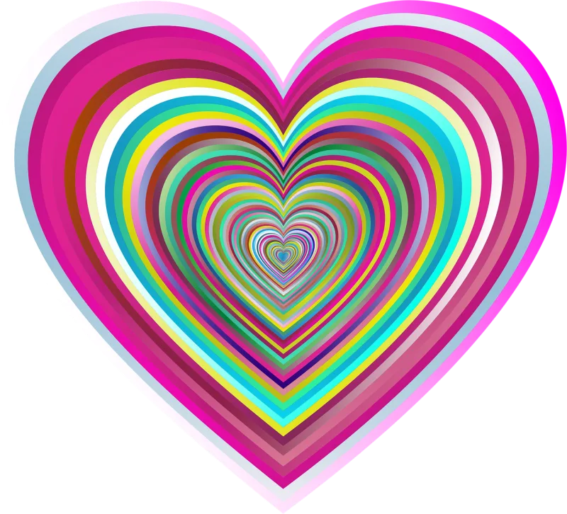 Colorful Prismatic Chromatic Stickdatei – Herzen & Liebe