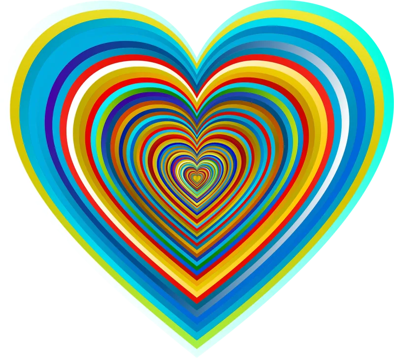 Colorful Prismatic Chromatic Stickdatei – Herzen & Liebe