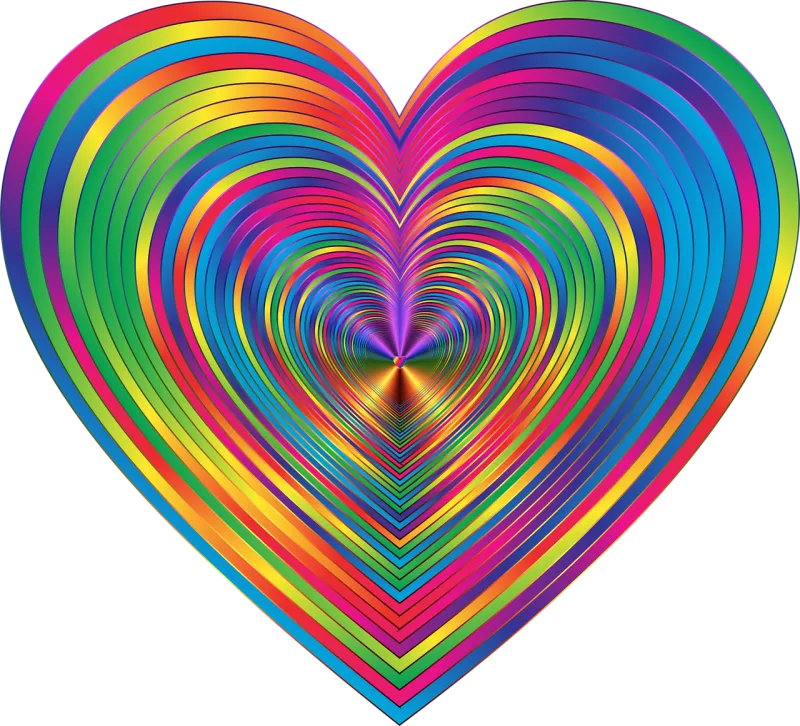 Colorful Prismatic Chromatic Stickdatei – Herzen & Liebe