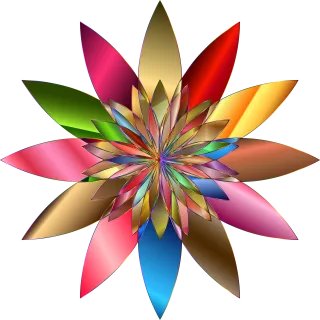 Colorful Prismatic Chromatic Stickdatei – Blumen