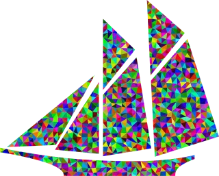 Sailboat Ocean Sea Stickdatei