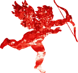 Cupid Angel Arrow Stickdatei