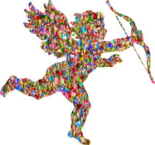 Cupid Angel Arrow Stickdatei