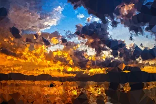 Sunset Sky Burning Stickdatei