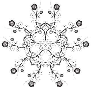 Flower Floral Flourish Stickdatei
