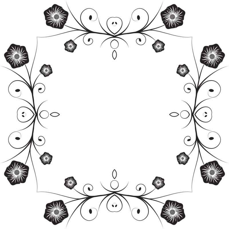 Flower Floral Flourish Stickdatei – Blumen