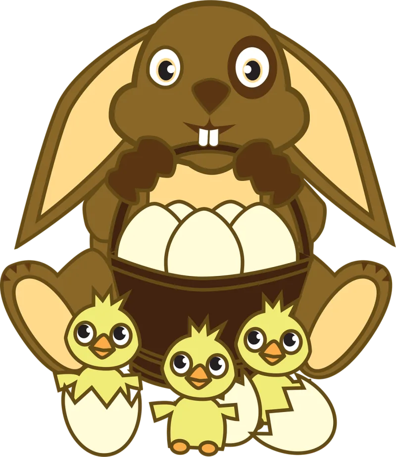 Easter Spring Hare Stickdatei – Natur