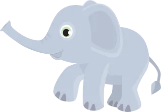 Elephant Animal Trunk Stickdatei