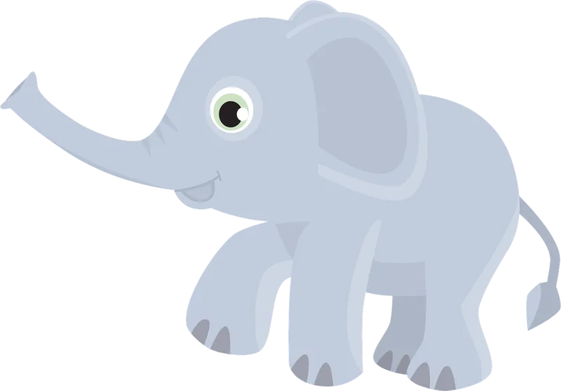 Elephant Animal Trunk Stickdatei – Tiere