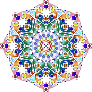 Hexagonal Nature Star Stickdatei