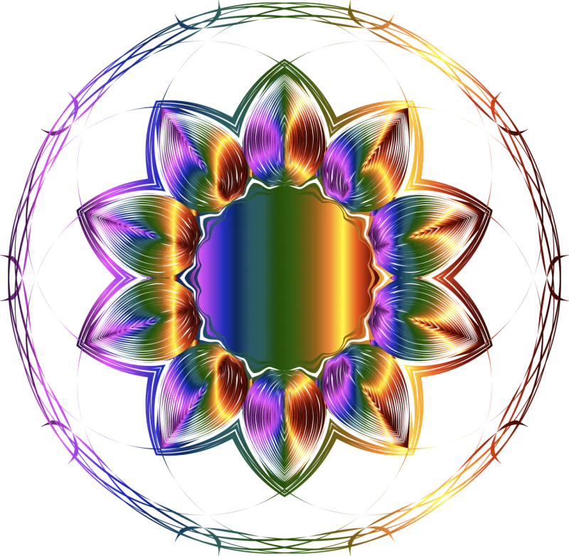 Colorful Prismatic Chromatic Stickdatei – Natur