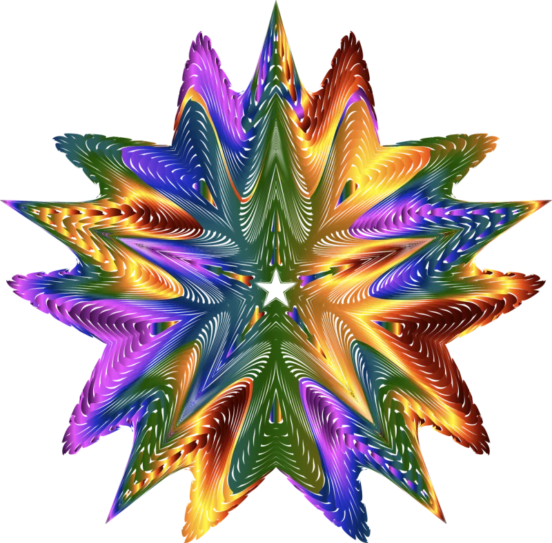 Colorful Prismatic Chromatic Stickdatei – Natur