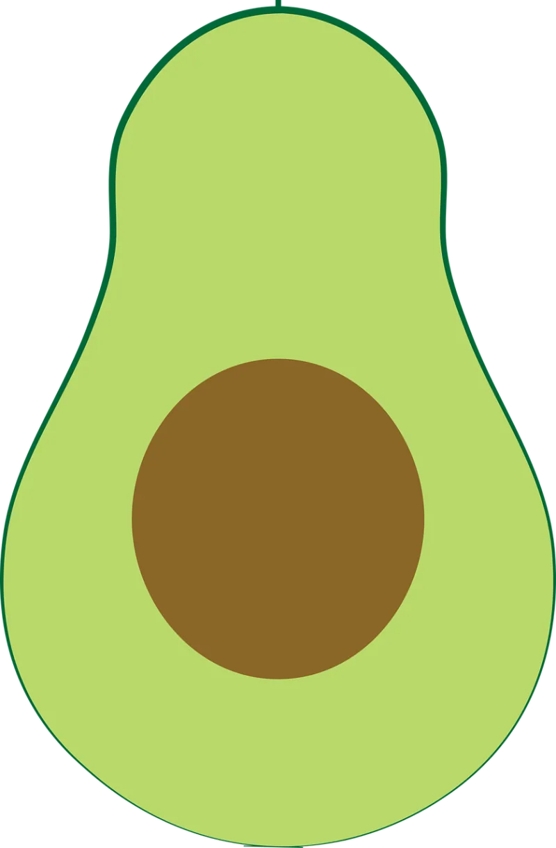 Avocado Half Cut Stickdatei – Essen & Trinken