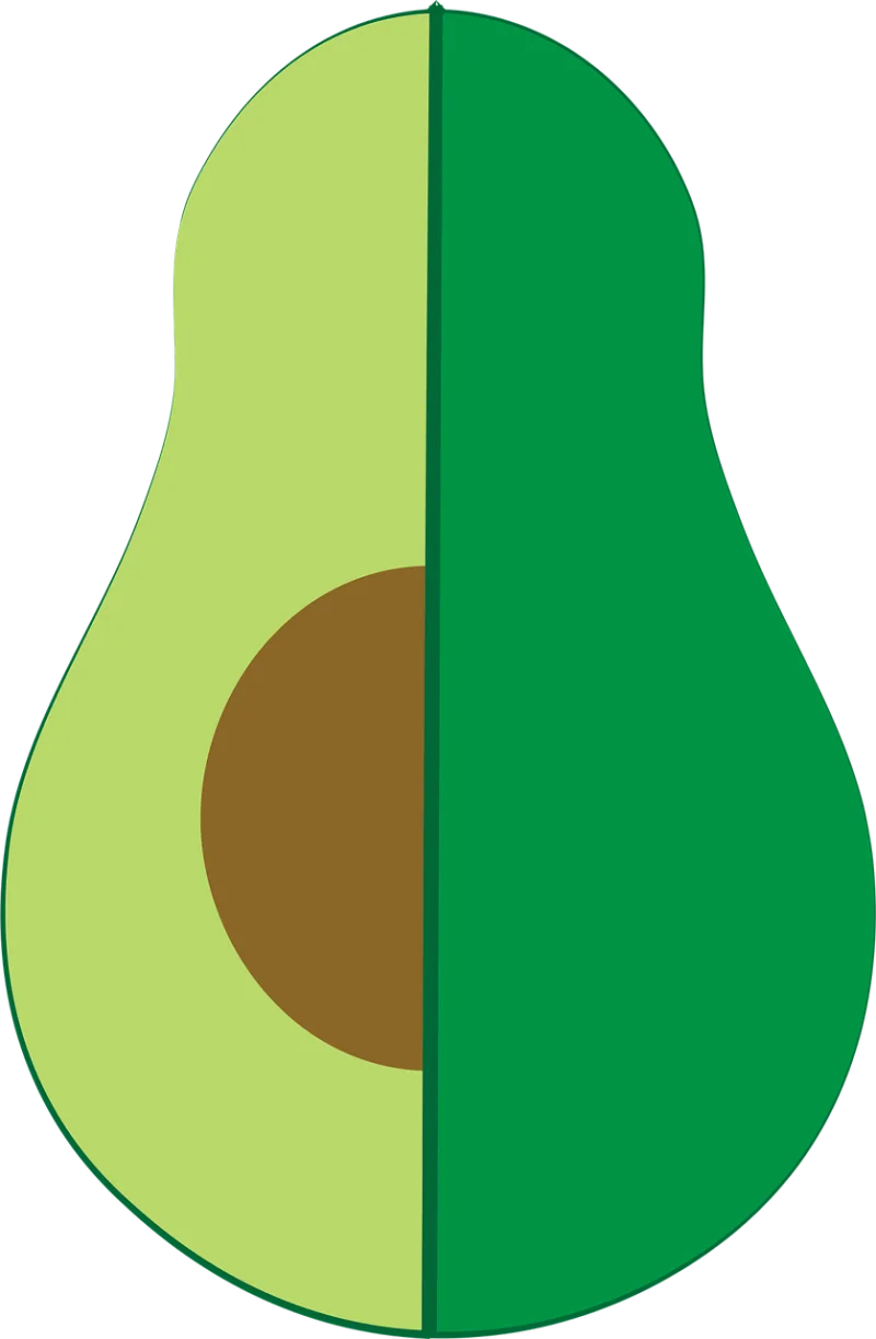 Avocado Half Cut Stickdatei – Essen & Trinken