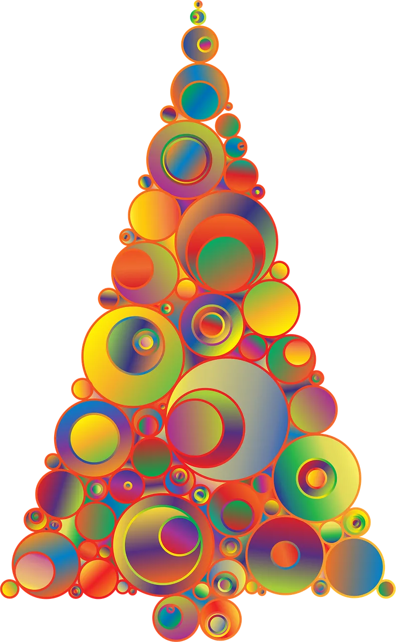 Colorful Prismatic Chromatic Stickdatei – Weihnachten